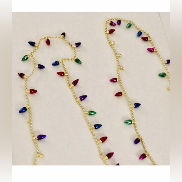 New Christmas 9 Foot Mini Garland Purple Blue Gold Red Pink Purple Green - Picture 6 of 16